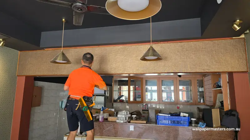 Commercial, Shops Wallpaper Installation