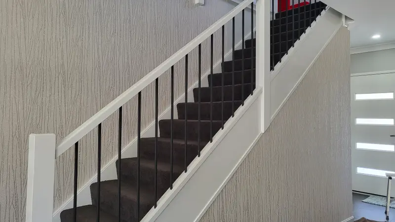 Staircase Wallpaper Installation