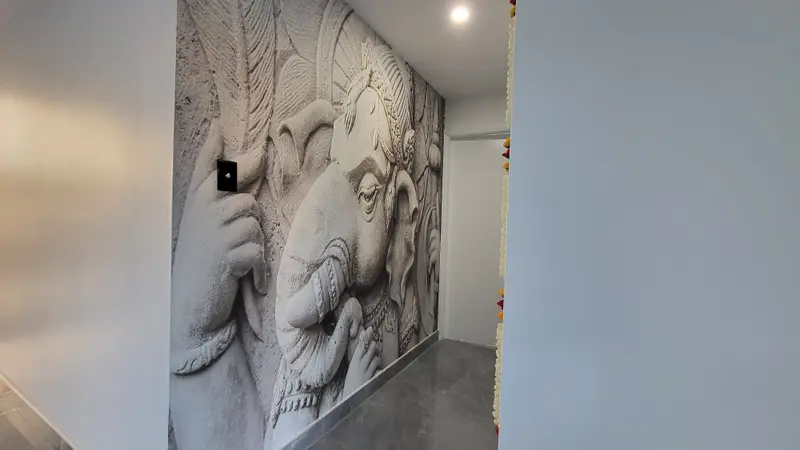 Custom mural Wallpaper Installation