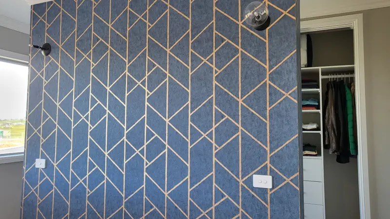 Bedroom Wallpaper Installation