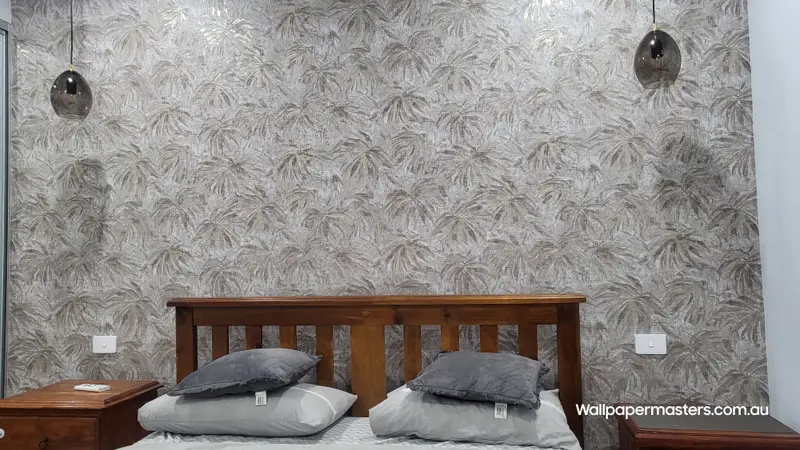 Bedroom Wallpaper Installation