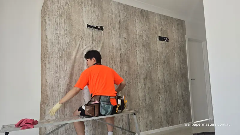 Hallway Wallpaper Installation