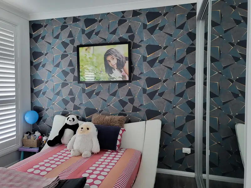 Bedroom Wallpaper Installation