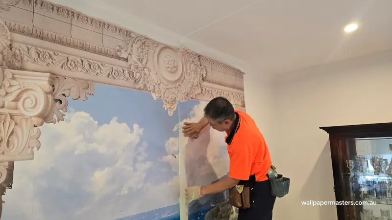 Custom mural Wallpaper Installation
