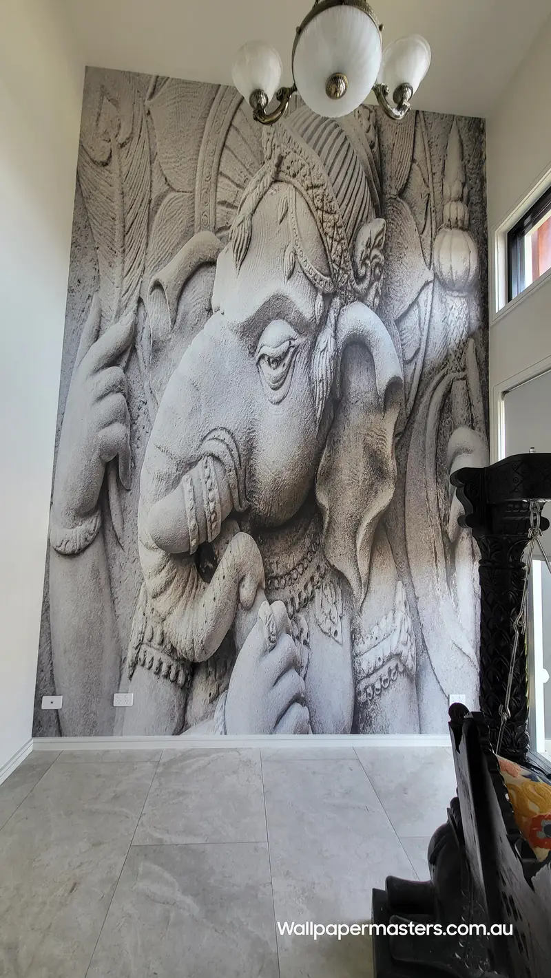 Custom mural Wallpaper Installation