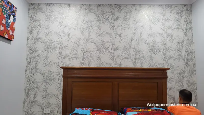 Bedroom Wallpaper Installation