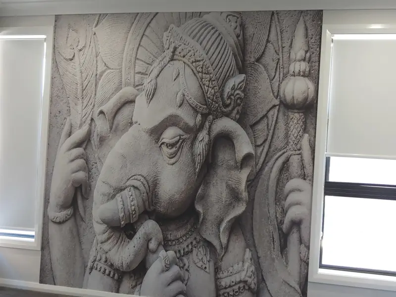 Custom mural Wallpaper Installation