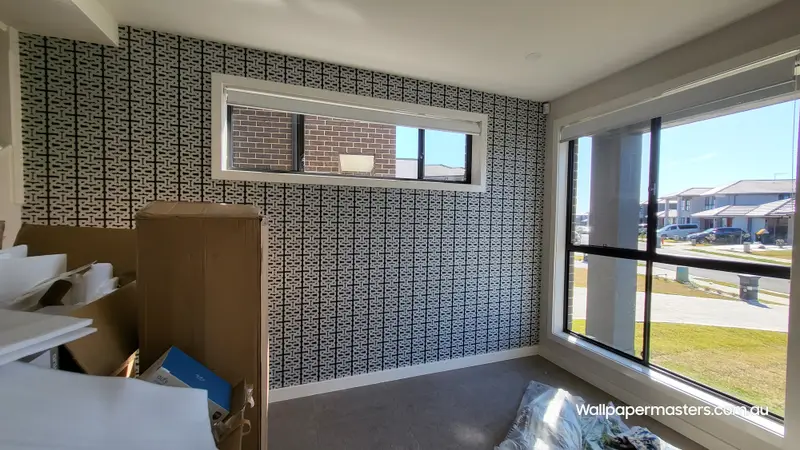 Bedroom Wallpaper Installation