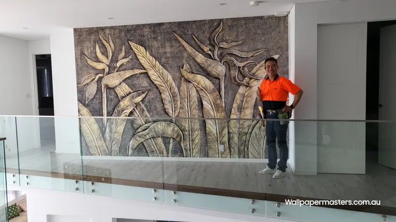 Custom mural Wallpaper Installation