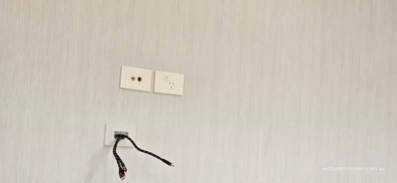 TV Back Wallpaper Installation