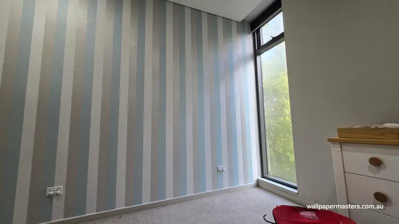 Bedroom Wallpaper Installation