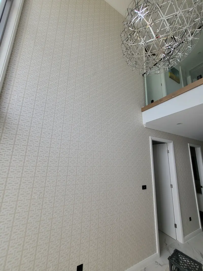 Staircase Wallpaper Installation