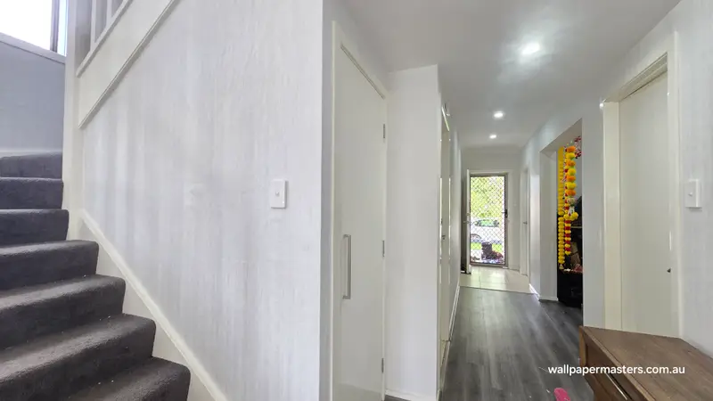 Staircase Wallpaper Installation