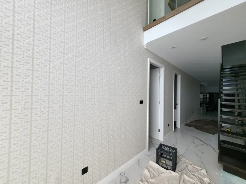 Staircase Wallpaper Installation