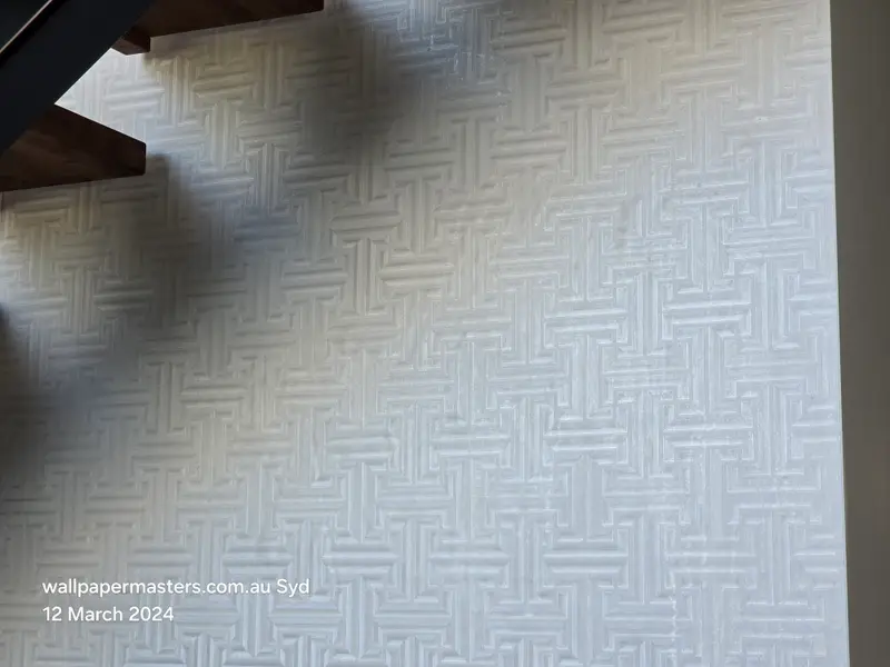 Staircase Wallpaper Installation