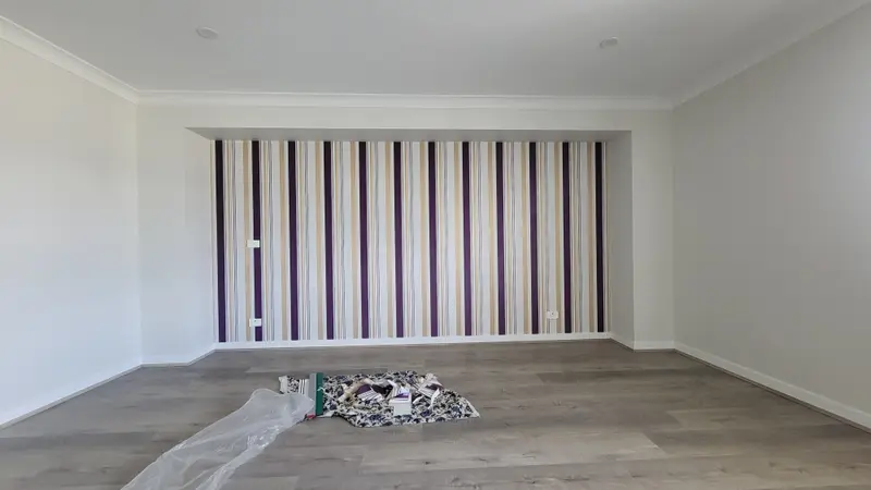 Bedroom Wallpaper Installation