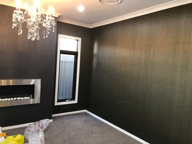 Fireplace Wallpaper Installation
