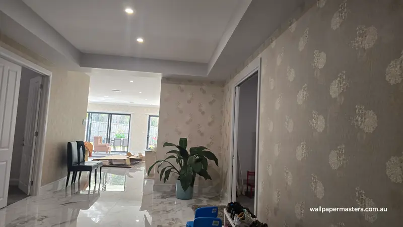 Hallway Wallpaper Installation