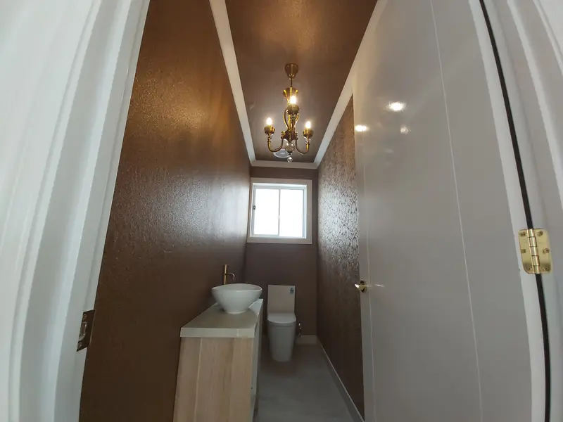 Toilet Wallpaper Installation