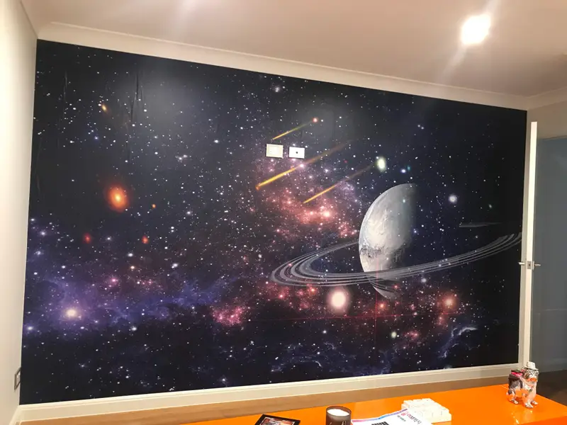 Custom mural Wallpaper Installation