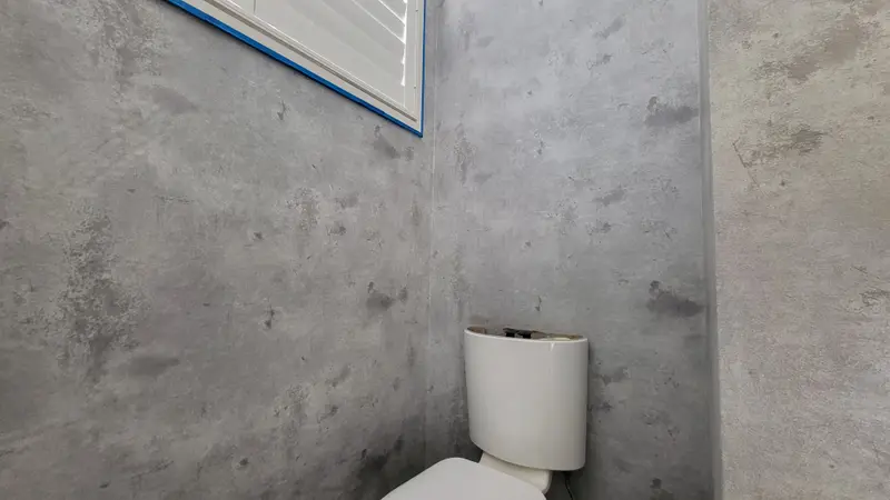Toilet Wallpaper Installation