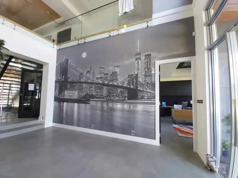 Custom mural Wallpaper Installation