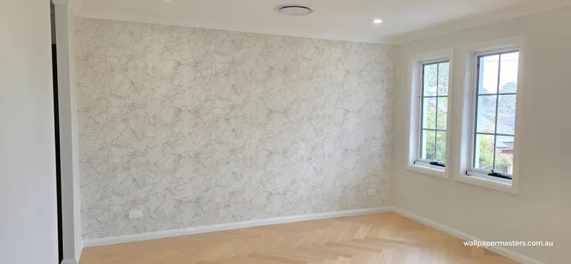 Bedroom Wallpaper Installation