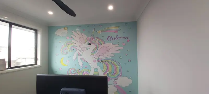 Custom mural Wallpaper Installation