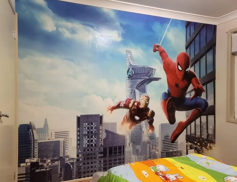 Custom mural Wallpaper Installation