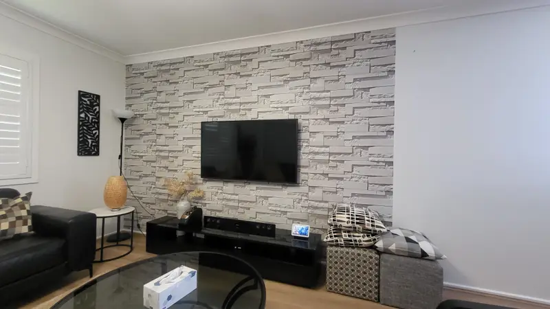 TV Back Wallpaper Installation