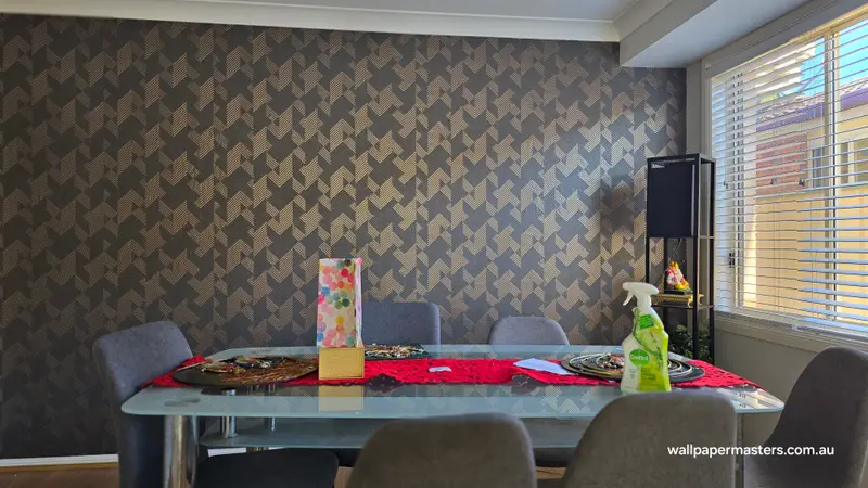 Dining Wallpaper Installation