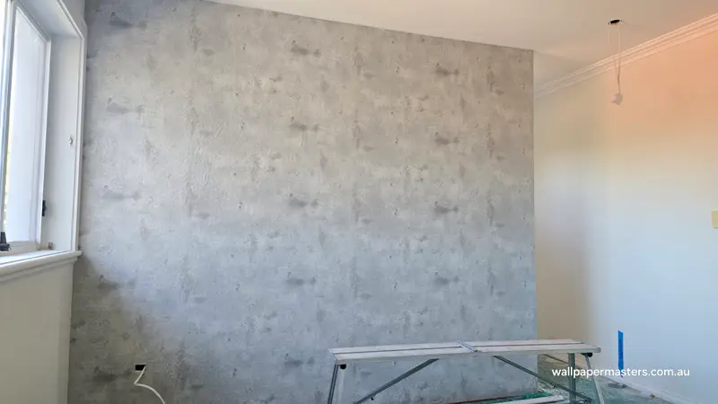 Bedroom Wallpaper Installation