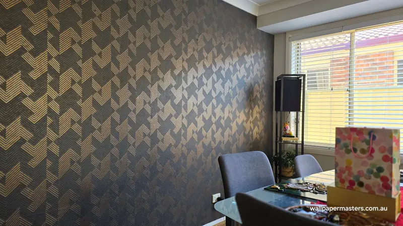 Dining Wallpaper Installation