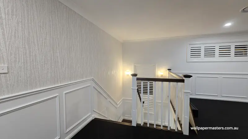 Staircase Wallpaper Installation