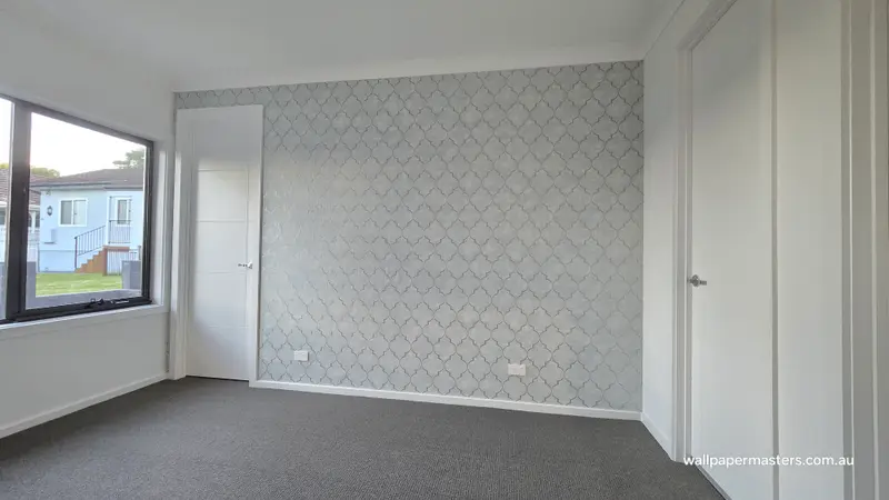 Bedroom Wallpaper Installation