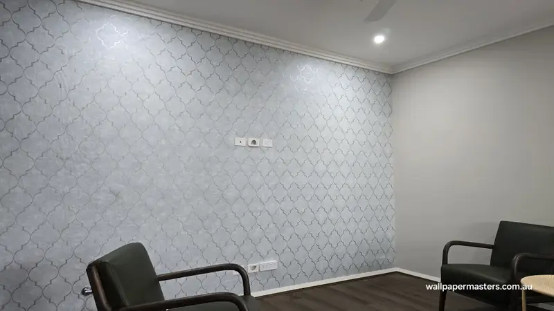 TV Back Wallpaper Installation