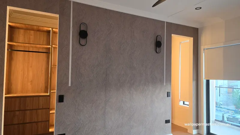 Bedroom Wallpaper Installation
