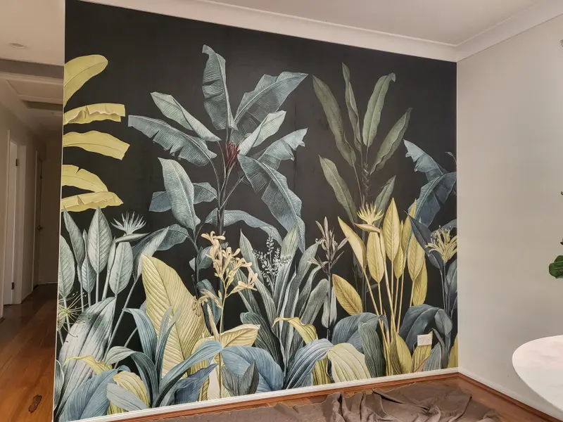 Custom mural Wallpaper Installation