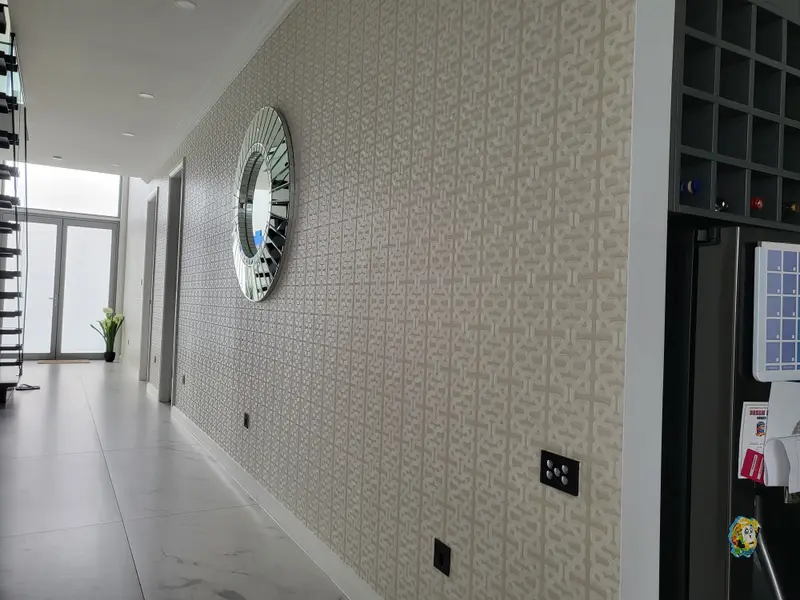 Staircase Wallpaper Installation