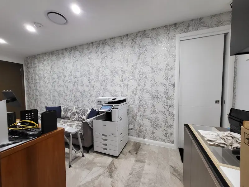 Office Wallpaper Installation