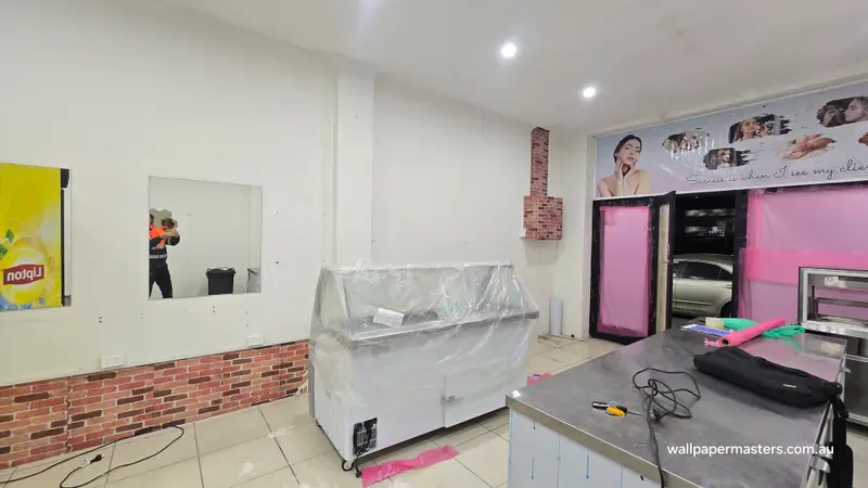 Commercial, Shops Wallpaper Installation