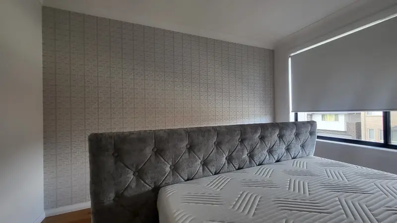 Bedroom Wallpaper Installation