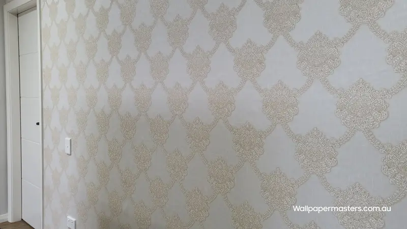 Bedroom Wallpaper Installation