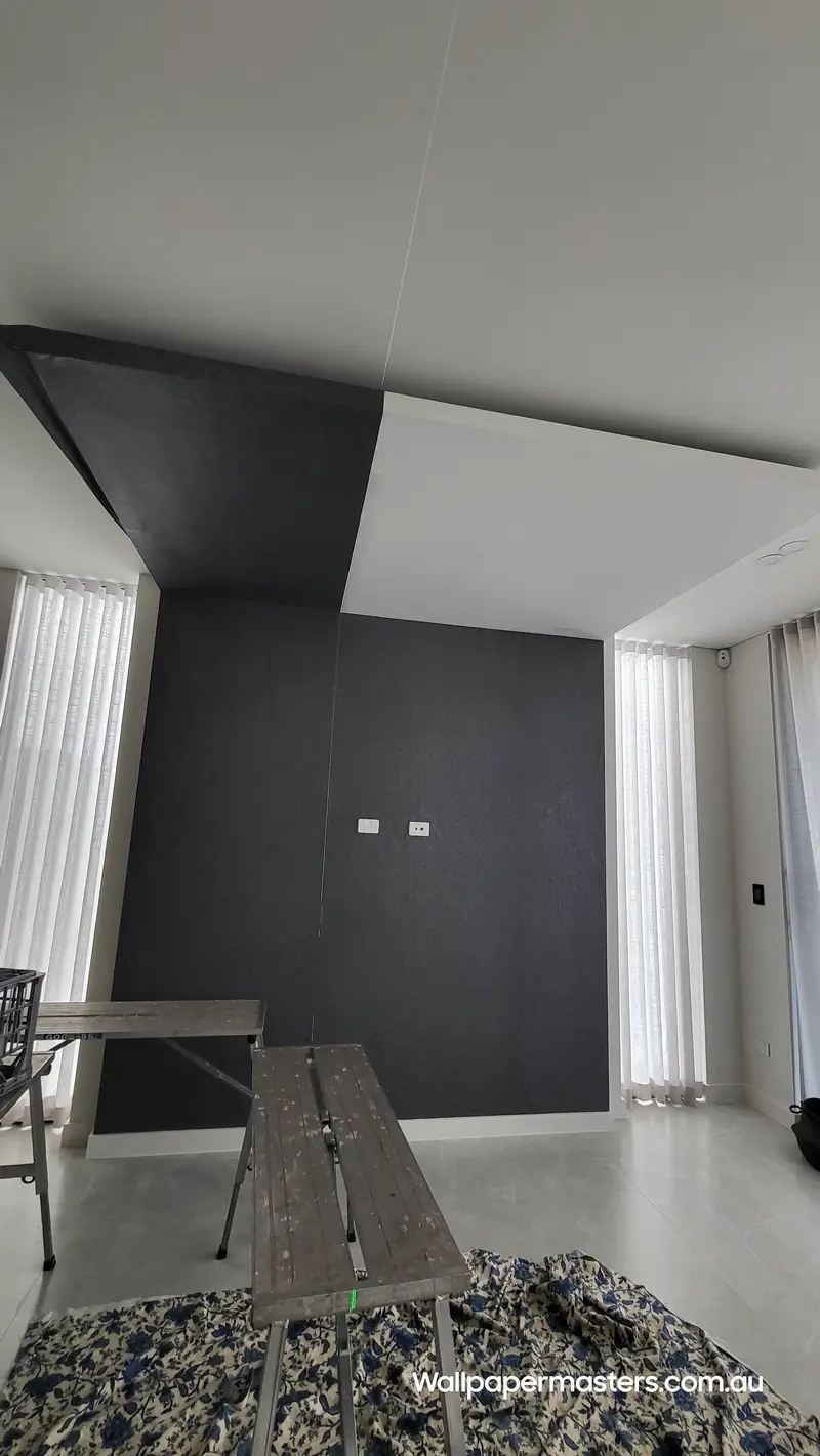 Ceiling Wallpaper Installation