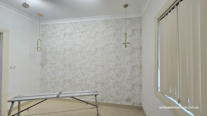 Bedroom Wallpaper Installation