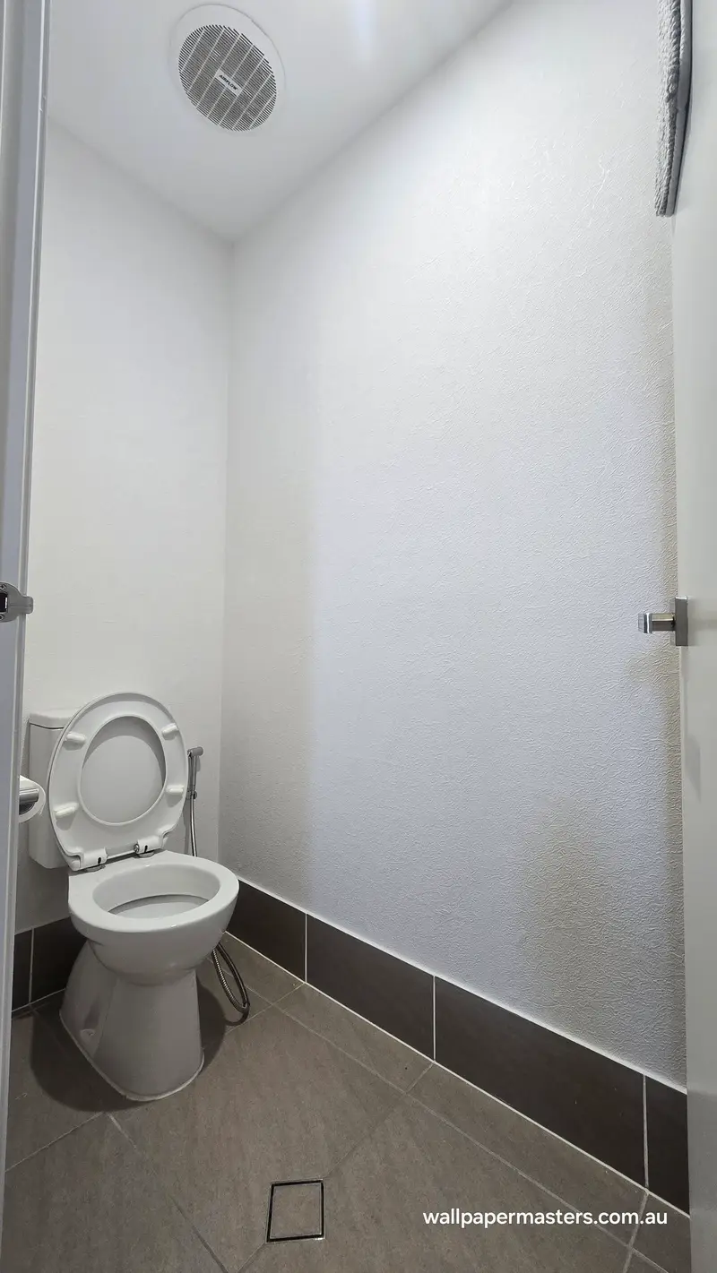 Toilet Wallpaper Installation