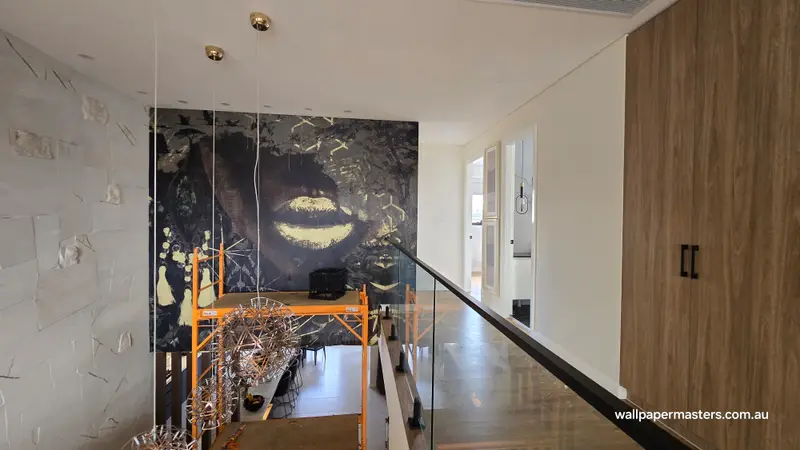 Staircase Wallpaper Installation