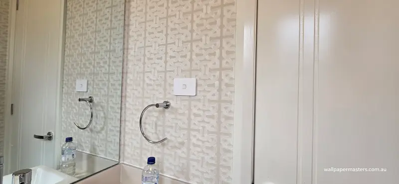 Toilet Wallpaper Installation