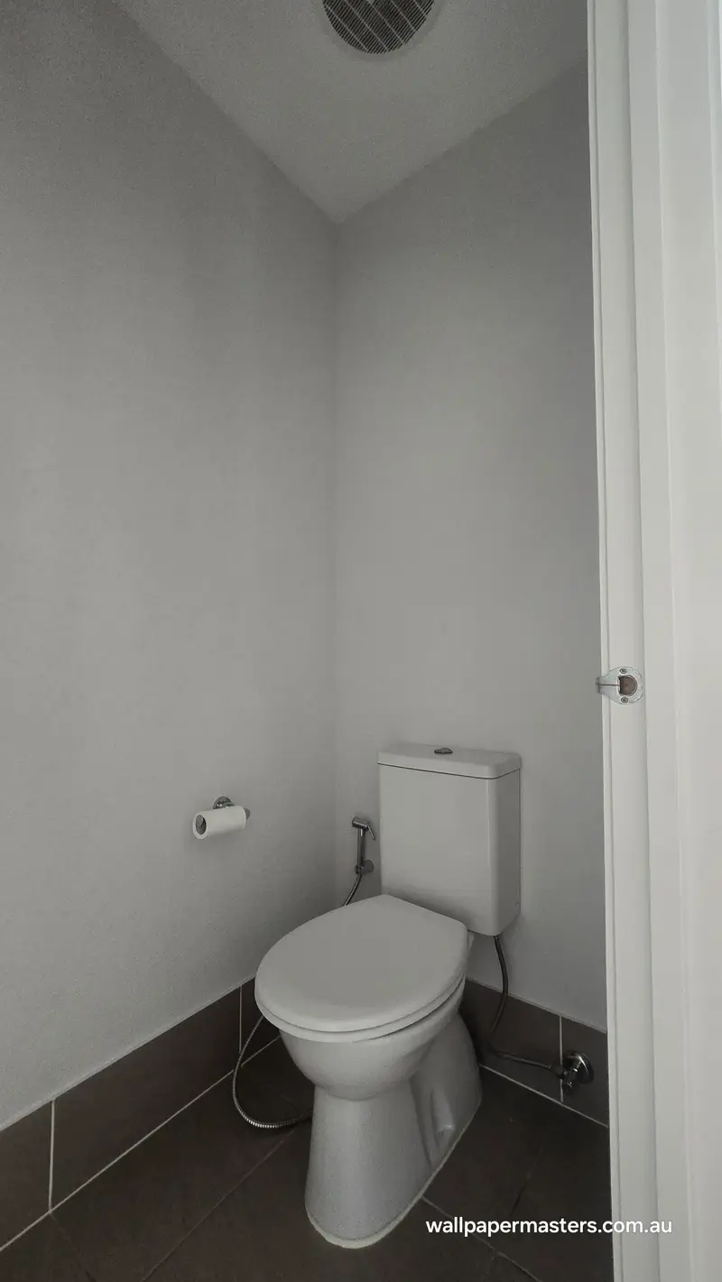 Toilet Wallpaper Installation