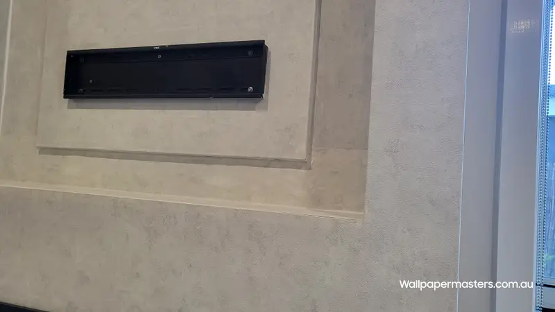 Fireplace Wallpaper Installation